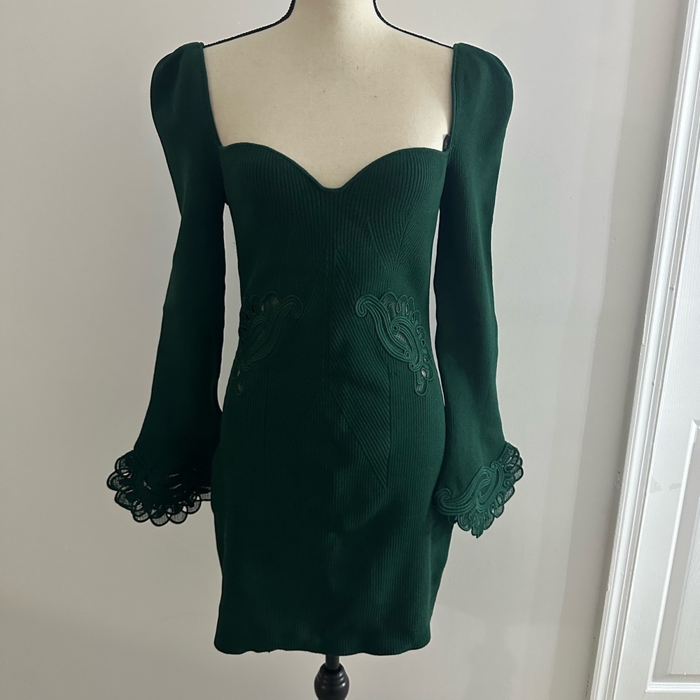 Self-Portrait Square Neckline Mini Dress L